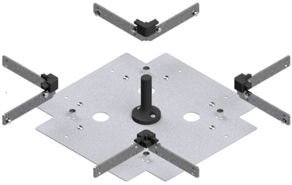 Produktbild UBK 200 803.25 -  Kreuz-Verbinder zu Unterflur-Bodenkanal UBK 200, 200x80mm